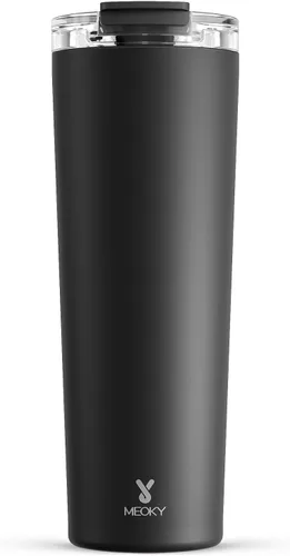 Vista 29 de Meoky - Taza de café de viaje aislada de 24 onzas: tapa a prueba de fugas, polvo de estrellas de ciruela