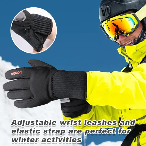 Vista 6 de WTACTFUL - Guantes de esquí, impermeables, transpirables, para pantalla táctil, snowboard, para hombres y mujeres