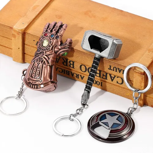 Vista 4 de Sio Tan Genial llavero abridor de botellas llavero de escudo de martillo abrebotellas de regalos de cerveza para hombres marido papá abuelo novio 3