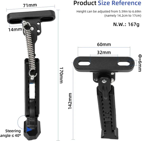 Vista 6 de ulip Soporte de estacionamiento para patineta, pieza de repuesto compatible con Ninebot Max G30/Max G30LP Scooter eléctrico