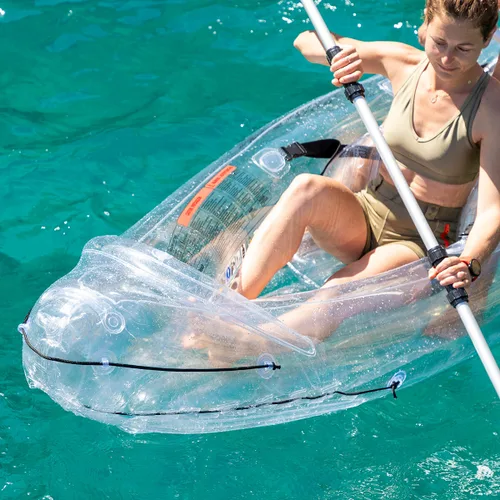 Vista 20 de Kayak Hinchable Transparente con Accesorios Paros InnovaGoods 312 cm 2 plazas