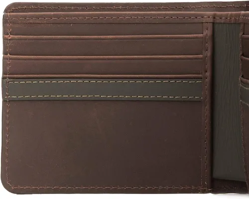 Vista 3 de VELEZ Carteras de cuero genuino para hombre, Café, Casual