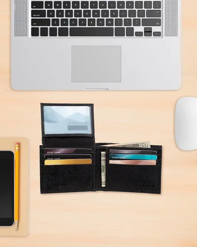 Vista 6 de Levi's Cartera de pasaporte de bloqueo RFID para hombre