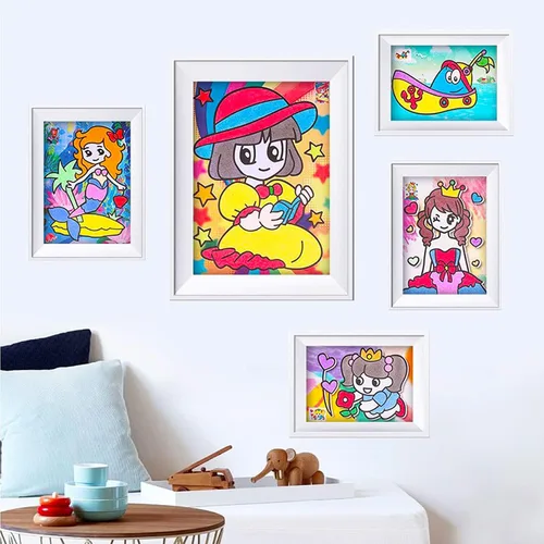Vista 7 de Kit de arena artística de 24 piezas, pintura de arena escénica de bricolaje