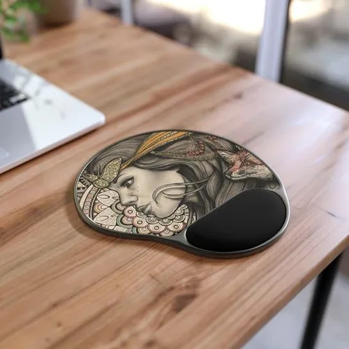 Vista 3 de Mouse Pad With Wrist Rest (Nature Ethereal)