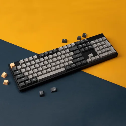 Vista 7 de Keychron C2 Pro Teclado Mecánico Personalizado con Cable Diseño de Tamaño Completo QMK/VIA Macro Programable con Retroiluminación Blanca