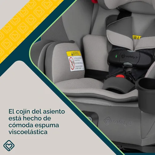 Vista 8 de Safety 1st EverSlim - Asiento de automóvil convertible 4 en 1, clip de pecho SecureTech, ultra delgado, 4 modos de bebé a refuerzo, asiento
