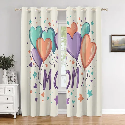 Vista 86 de Cortinas opacas de poliéster multicapa para cafetería, con diseño de diamantes, 2 unidades, 26 x 24 pulgadas