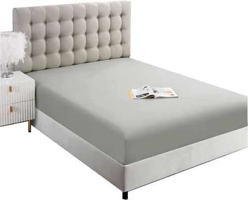 Vista 20 de Sábana ajustable de tamaño completo Ghooss - Sábana con bolsillo profundo de hasta 14 pulgadas - Resistente a las arrugas, la decoloración