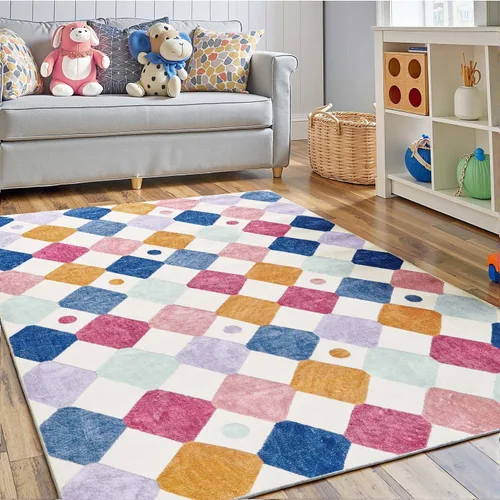 Vista 37 de jinchan Alfombra a rayas de 2 x 3 para entrada, alfombra de cocina, tapete pequeño, antideslizante, ligero, de bajo perfil, decoración para entrada