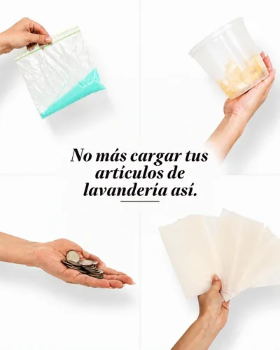 Vista 7 de Botella de The Laundry Lab: Botella de detergente para ropa – Recargable, a prueba de fugas, portátil, compacta para apartamentos, dormitorios