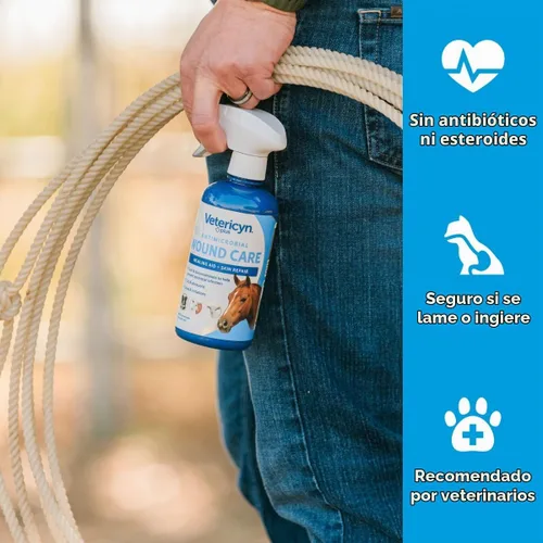 Vista 4 de Higrogel para heridas y cuidado de la piel de animales, de Vetericyn