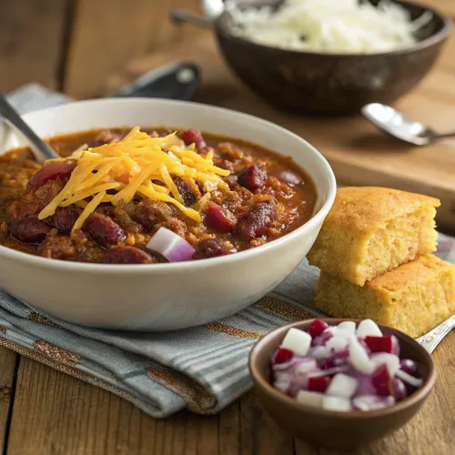 Vista 5 de Dennison's Original Chili Con Carne con frijoles, chile enlatado, 15 onzas