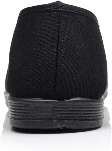 Vista 6 de Artes marcialesKung FuTai Chi Zapatos Suela de goma Zapatos de lona Unisex Negro