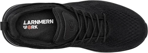 Vista 4 de Zapatos de trabajo antideslizantes para hombre, antideslizantes, resistentes al agua, para caminar, servicio de alimentos, zapatos anchos