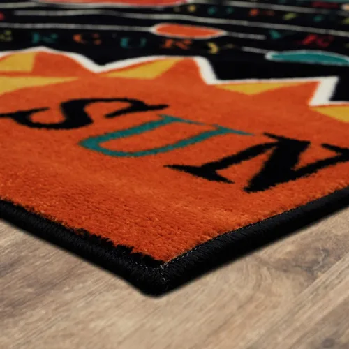 Vista 6 de Mohawk Home Alfombra Aurora Solar System, 5'x8 ', Negro Sistema solar negro.