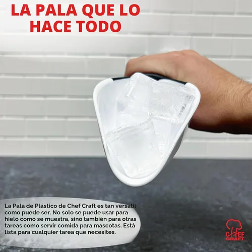 Vista 4 de Chef Craft Select - Cuchara de plástico, 1 taza, color blanco