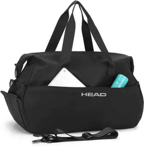 Vista 8 de HEAD Bolsa de deporte para mujer, bolsa de viaje impermeable de 32 litros con compartimento separado para zapatos, 4 formas de llevar, bolsa