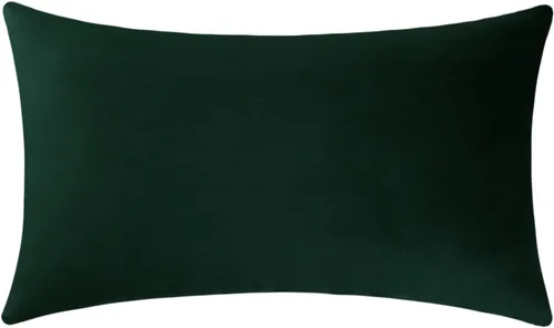 Vista 11 de Jeneoo Juego de 2 fundas decorativas para cojines de terciopelo suave y cómodo, funda sólida para cojín de sofá, decoración