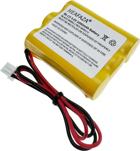 Vista 5 de Señal de salida Ni-CD de 3.6 V, 1000 mAh, batería de emergencia compatible con OSA107 PowerSonic A5289-1 DISON KRH-15/51 KRH15/51 JLEU9