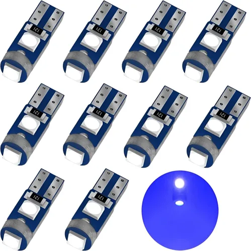 Vista 9 de AUXLIGHT Bombilla LED Ámbar Amarilla T5 37 74 2721 PC74 PC37, Chips 3030 Super Brillantes de 12 Voltios, Reemplazos, para Interior, Cúpula, Mapa