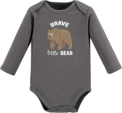 Vista 3 de Touched by Nature unisex-baby Organic Cotton Long-sleeve Bodysuits
