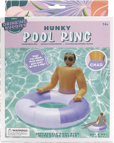 Vista 2 de Drinking Buddies Pool Hunk Ring - Salvavidas