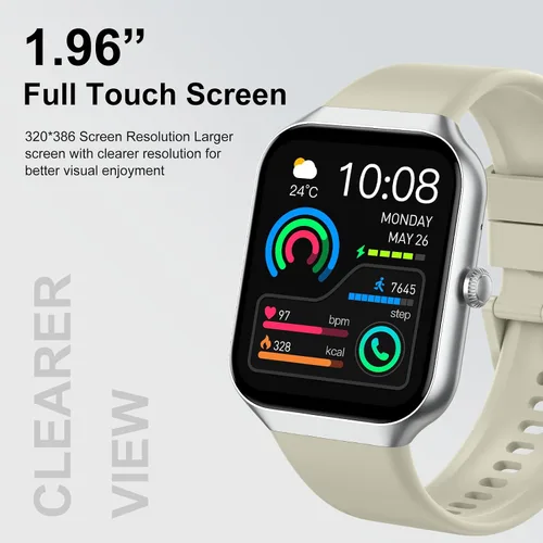 Vista 2 de Smart Watch 2026 NEW 1.91" Smartwatch for Men Women(Answer/Make Call),Fitness Watch with 110+ Sport Modes, Reloj Inteligente with Sleep Beige