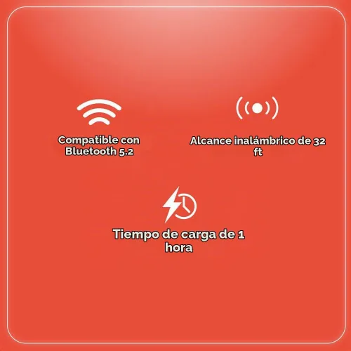 Vista 2 de RadioShack - Auriculares inalámbricos Bluetooth 5.2 ANC IPX5 con batería de 6 horas, color blanco