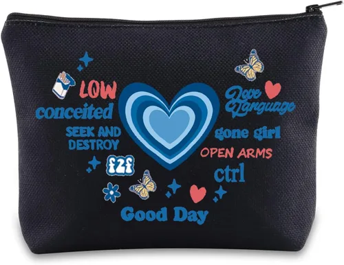 Vista 9 de BWWKTOP Singer Album Cosmético Bolsa de Maquillaje Cantante Concierto Fans Regalo Cantante Maquillaje Cremallera Bolsa Bolsa Cantante Mercancía