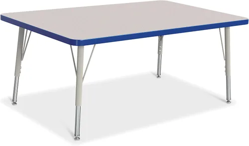 Vista 15 de Berries Mesa rectangular para actividades, altura E, Gris/Negro/Negro, 1
