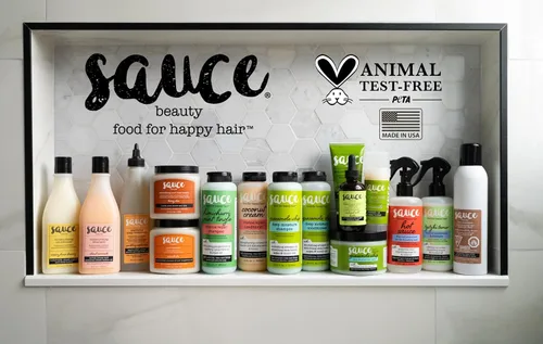 Vista 7 de SAUCE BEAUTY Creamy House Dressing - Acondicionador para cabello rizado, cabello fino a medio, desenredante para el control del encrespamiento