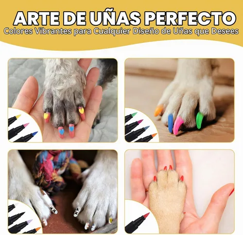 Vista 5 de Bolígrafos de esmalte de uñas para perros, secado rápido, 12