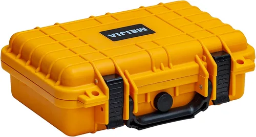 Vista 9 de MEIJIA Funda rígida protectora impermeable portátil para todo tipo de clima, funda para cámara pequeña, funda seca con espuma personalizable