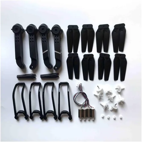 Vista 3 de Ajuste para E88 pro E88 teng1 RC Drone Accesorios de repuesto para motores de brazo, engranajes de hélice, cuchillas de hélice, piezas de repuesto