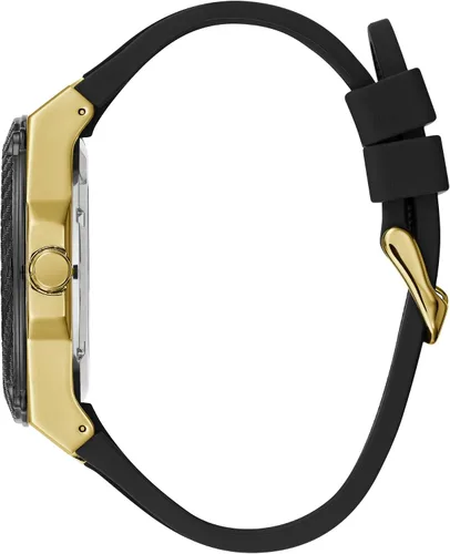 Vista 2 de Guess Reloj de cuarzo para hombre, acero inoxidable Negro/Tono Dorado/Negro