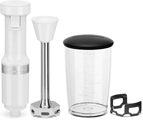 Vista 3 de KitchenAid Batidora de mano con cable de velocidad variable KHBV53, color blanco, (paquete de 2)