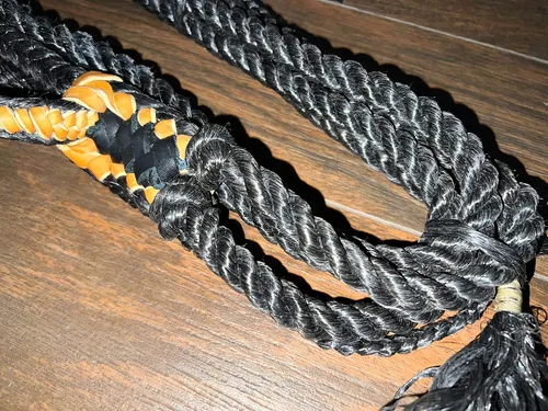 Vista 4 de Cuerda Mini Bull/Steer Rope Black Poly – 9x7 mano izquierda 3/4" x 3/4" suave – EPT Bull Ropes Riding Rope 12