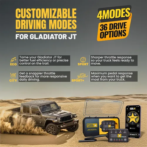 Vista 5 de PEDAL COMMANDER Controlador de aceleración para Jeep Gladiator JT 2020-2025