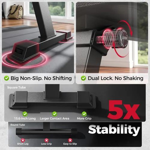 Vista 4 de FLYBIRD Foldable Flat Weight Bench for Home Gym, 600/1000 lbs Capacity with Dual Locking for Strength Training, Easy Setup & Storage for Small