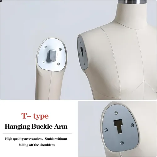 Vista 4 de Maniquí de costura ajustable con ruedas – Altura ajustable Forma S Modelo 80, pantalla de sastre estable y móvil para diseñadores y creadores de moda