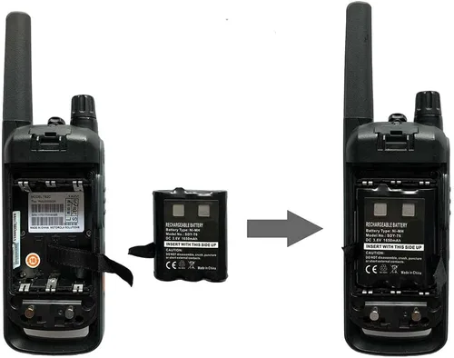 Vista 3 de Batería 2X1650mAh PMNN4477AR 1532 para Motorola T200 T210 T460 T600 Ni-MH para Motorola TalkaboutT260TP T265 T270 T280 T400 T402 T465 T470 T475