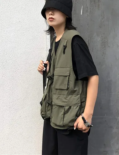 Vista 3 de Gihuo - Chaleco de viaje para mujer diseño de safari