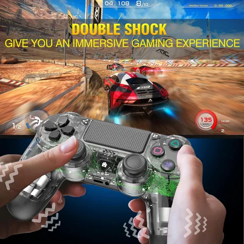 Vista 4 de Akvwj P4 Controller Wireless Remote Compatible with Playstation 4SlimPro with Dual Vibration6-Axis Motion SensorAudio Collector's