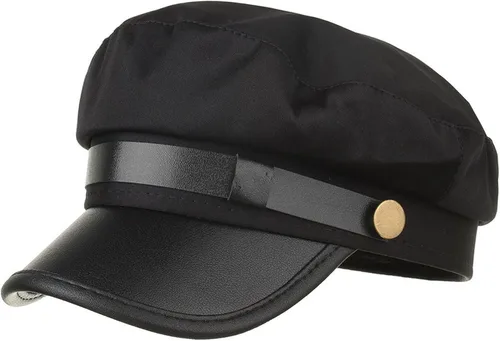 Vista 2 de Brcus Gorra para hombre y mujer, diseño de capitán de marinero, boina de pico