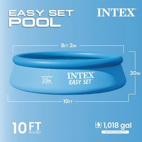 Vista 2 de Intex 28120E alberca elevada inflable de fácil instalación de 10 x 30 pulgadas