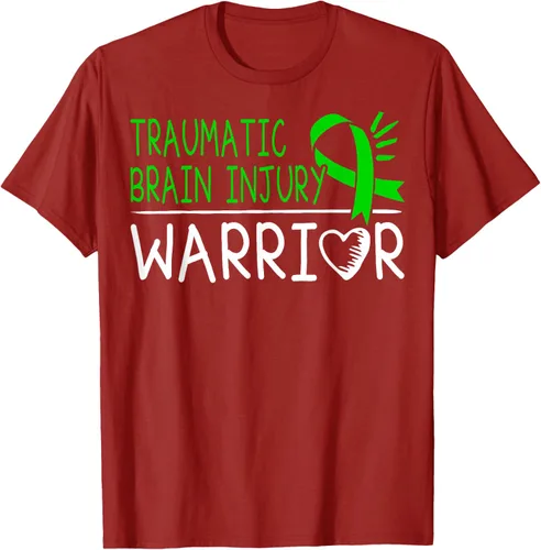 Vista 55 de Camiseta de lesión intracraneal - Camiseta de conciencia TBI, Negro, S
