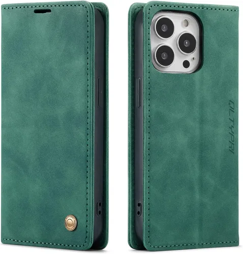 Vista 103 de QLTYPRI Para iPhone Air Case Wallet Con Tarjetero, Vintage PU Cuero Kickstand Cierre Magnético A Prueba De Golpes Folio Libro Funda Para IPhone 17