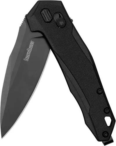 Vista 2 de Kershaw - Cuchillo de bolsillo plegable para monitor, hoja con acero D2, mecanismo de bloqueo DuraLock, Pocketclip