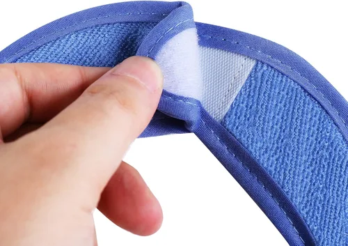 Vista 6 de Paquete de 12 baberos de algodón de rizo, baberos unisex con relleno de fibra impermeable para alimentación, dentición, babeo
